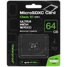 Флеш карта QUMO QM64GMICSDXC10U1 64Gb MicroSDXC Class 10 UHS-I, SD adapter