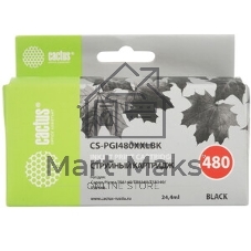 Картридж струйный Cactus CS-PGI480XXLBK черный (24.4мл) для Canon Pixma TR7540/TR8540/TS6140/TS8140