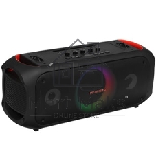 Колонка портативная Ural Молния Огонь черный/оранжевый 35W 1.1 BT/3.5Jack/USB-C 10м 2200mAh (без.бат)