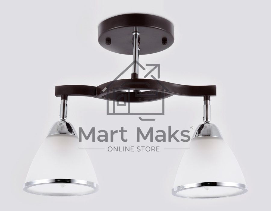 Светильник Ambrella light TR3111/2 DCF/CH темный кофе/хром E27 max 40W 400*150*315