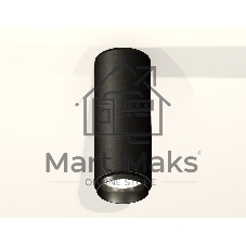 Светильник Ambrella Light XS6343002 SBK/PBK черный песок/черный полированный MR16 GU5.3 (C6343, N6121)