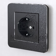 Рамка на 1 пост Platinum (черный алюминий) W0012608