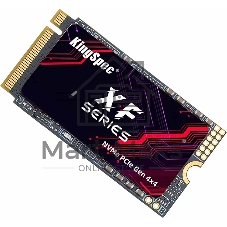 Твердотельный накопитель/ Kingspec SSD XF-1TB 2242, 1024GB, M.2(22x42mm), NVMe, PCIe 4.0 x4, R/W 4900/4600MB/s, IOPs н.д./н.д., TBW 1200, DWPD 1.07 (3 года)