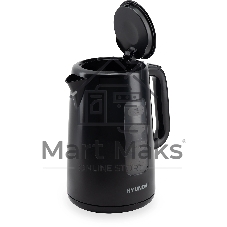 Чайник электрический Hyundai HYK-P2501 2.5л. 2200Вт черный (корпус: пластик)
