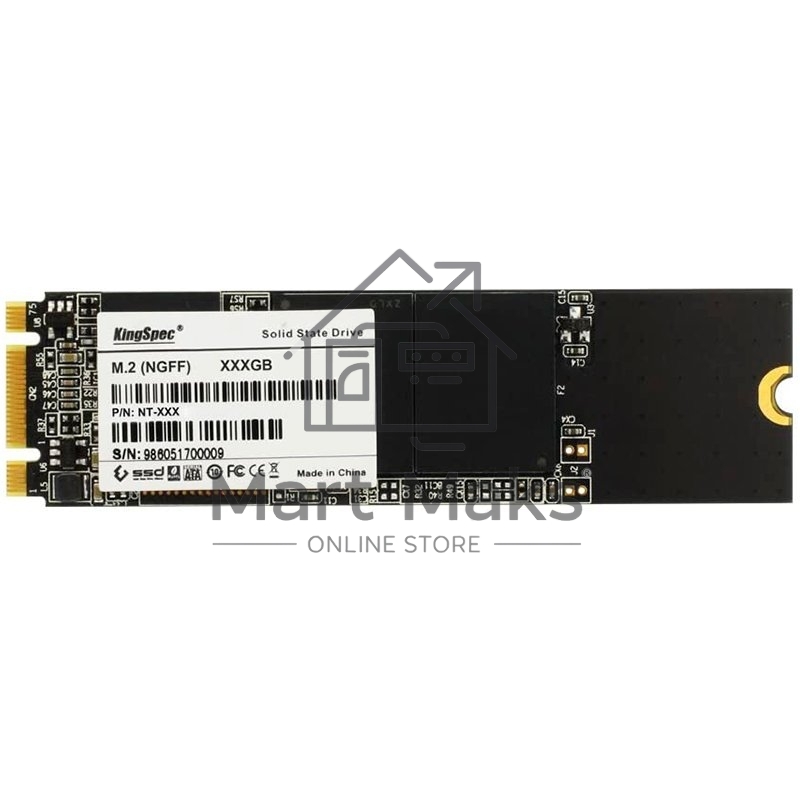 Накопитель SSD KingSpec NT-256, 256Gb, SATA, M.2 2280, R/W 550/450