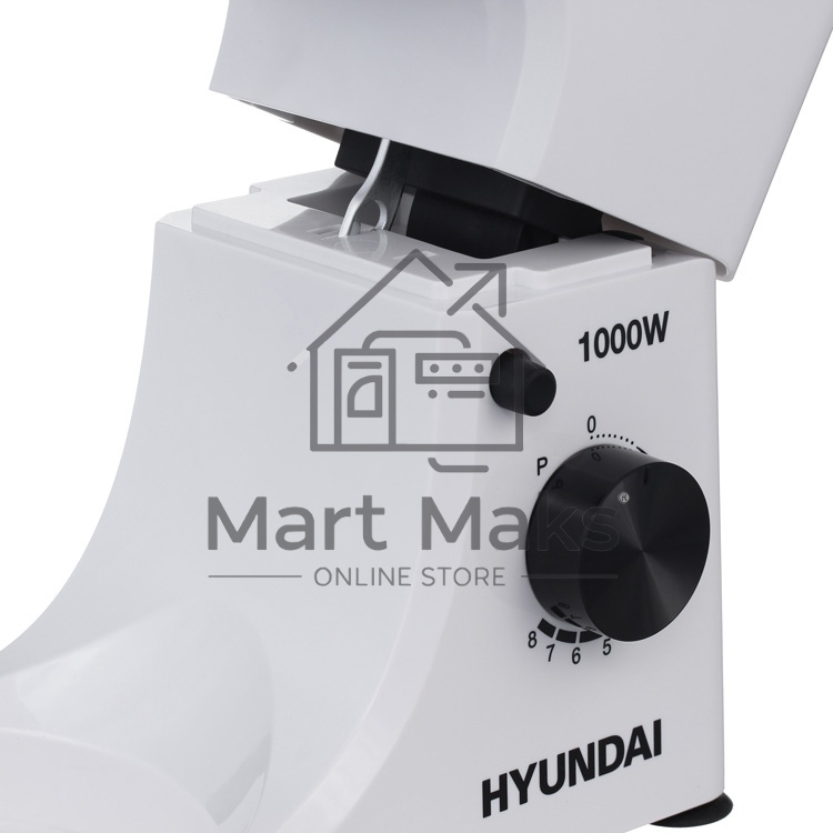 Миксер планетарный Hyundai HYM-S4451 1000Вт белый/черный