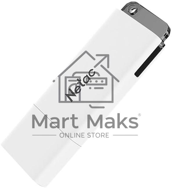 Флешка USB R/W R/W Netac U185 64Gb <NT03U185N-064G-30WH>, USB3.0, с колпачком, пластиковая белая