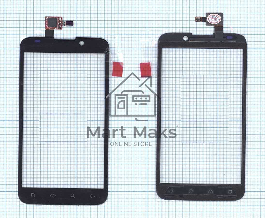 Сенсорное стекло (тачскрин) для Alcatel OT-995. черное