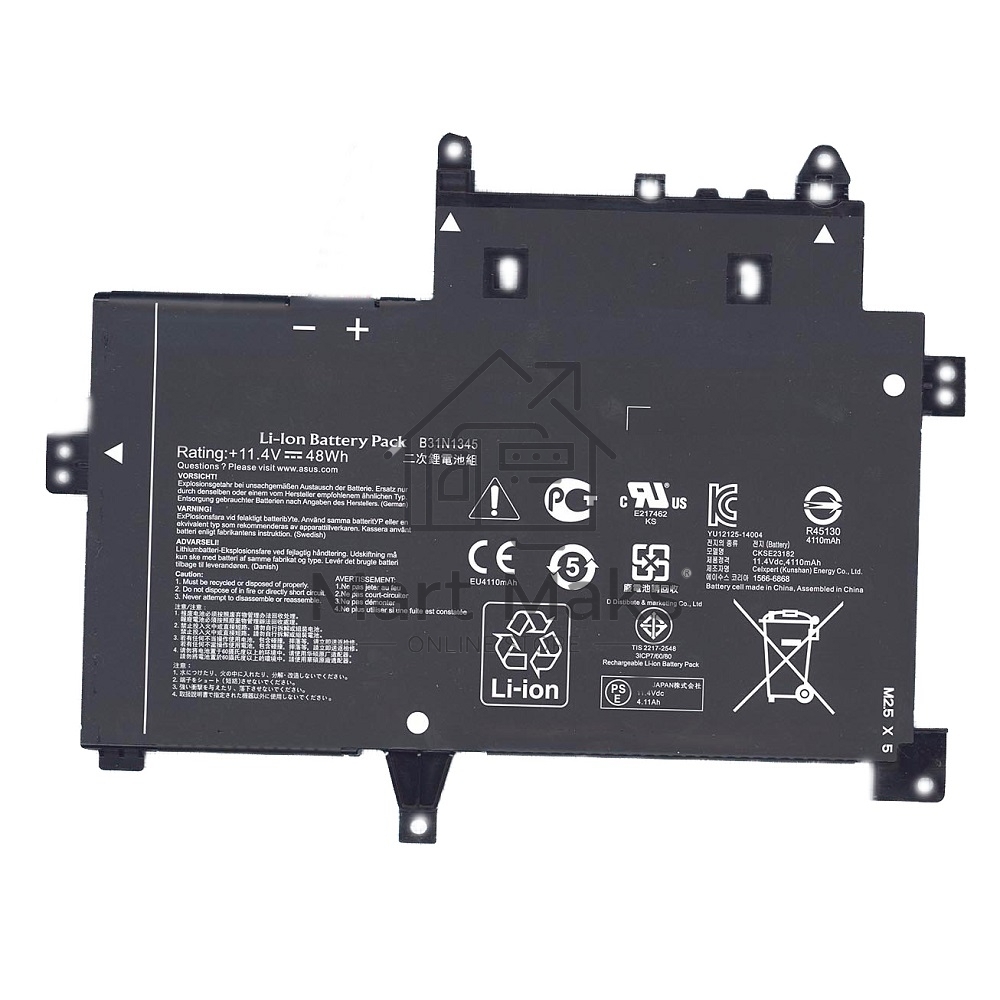 Аккумуляторная батарея для ноутбука Asus TP500LN11,4V 48Wh черный Orig