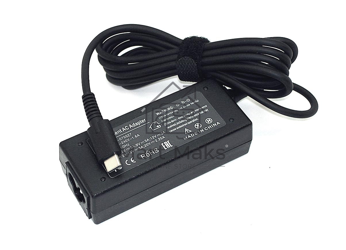 Блок питания (сетевой адаптер) для ноутбуков HP 15V 3A Type-C OEM
