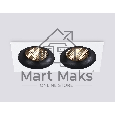 Светильник встраиваемый Ambrella light TN102732/2 WH/BK белый/черный GU5.3 175*92*23