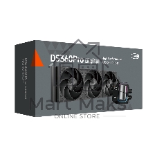 Система жидкостного охлаждения PcCooler DS360 Pro Digital ARGb Soc-AM5/AM4/1200/1700/1851 черный 4-pin 15-34.3dB Al LCD 310W Ret (D7-S360WBKN-GL)
