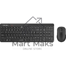 Комплект клавиатура+мышь A4Tech FStyler FG2300 Air2 беспроводной, USB, 1200 DPI, чёрный