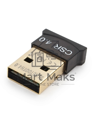 Адаптер Bluetooth Gembird, BTD-MINI5, ультратонкий корпус, v.4.0, 50 метров, до 24 Мбит/сек, USB