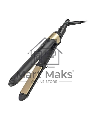 Щипцы для волос Galaxy Line GL 4519, черный, 40 Вт, максимальная температура 180°С, керамическое покрытие поверхностей, индикатор работы, ножка-подставка для обеспечения защиты от нагрева поверхности стола, шнур питания, вращающийся на 360°, подвесная пет