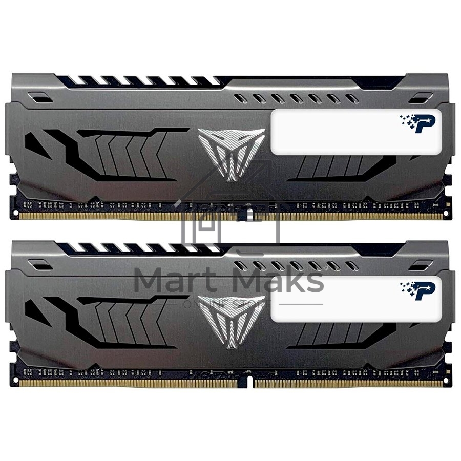 Оперативная память Patriot Viper Steel, DDR4, 16GB (2x8 GB), 3600 MHz, CL17, DIMM, радиатор, черный