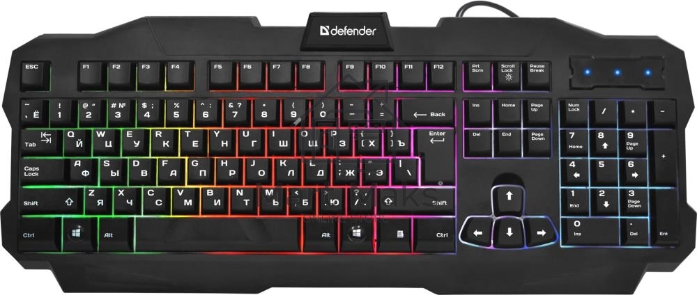 Клавиатура Defender Ultra HB-330L RU проводная, USB, черный