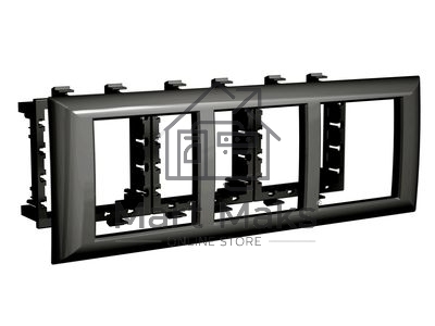 Рамка-суппорт 6мод. Avanti для In-liner Front черн. ДКС 4402916
