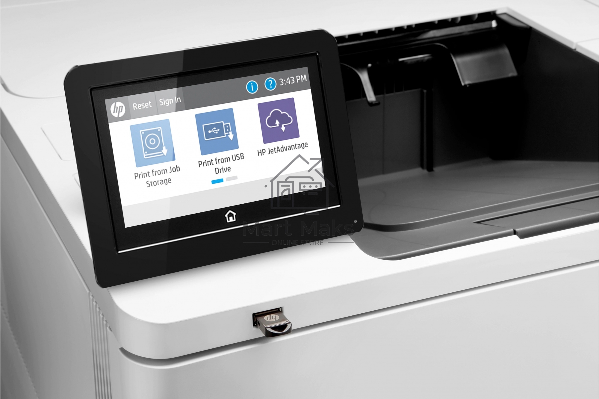 Принтер лазерный HP LaserJet Enterprise M611dn (7PS84A), A4, ч/б, печ. до 61 стр/мин., 1200 x 1200 dpi, USB, RJ-45