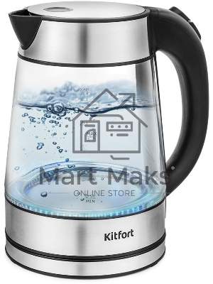 Чайник Kitfort КТ-6105 Мощность 1850–2200 Вт.Ёмкость 1,7 л.Режимы нагрева 100 °С