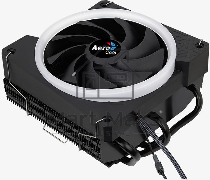 Кулер для процессора AeroCool / Formula Cylon 3H черный, 120 мм, алюминий, 1800 об/мин, 24.3 дБ, 4 pin, 125 Вт, 98 мм