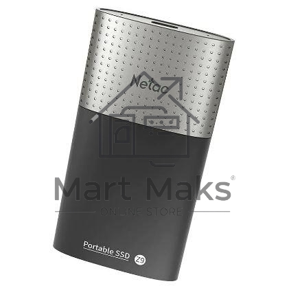 Внешний накопитель SSD Netac 250Gb Z SLIM (USB3.2, up to 520/480MBs, 100х29.5х9mm, Black)