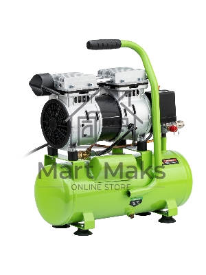 Компрессор безмаслянный малошумный Сибртех МБ 750/10,750 Вт, 10 л, 150 л/мин