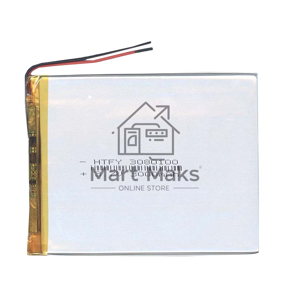 Аккумулятор Li-Pol (батарея) 3*80*100мм 2pin 3.7V/3000mAh