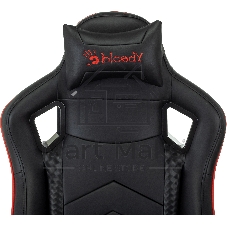 Кресло игровое A4Tech Bloody GC-840 черный, сиденье черный, эко.кожа, с подголов. крестов. металл черный, пластик черный