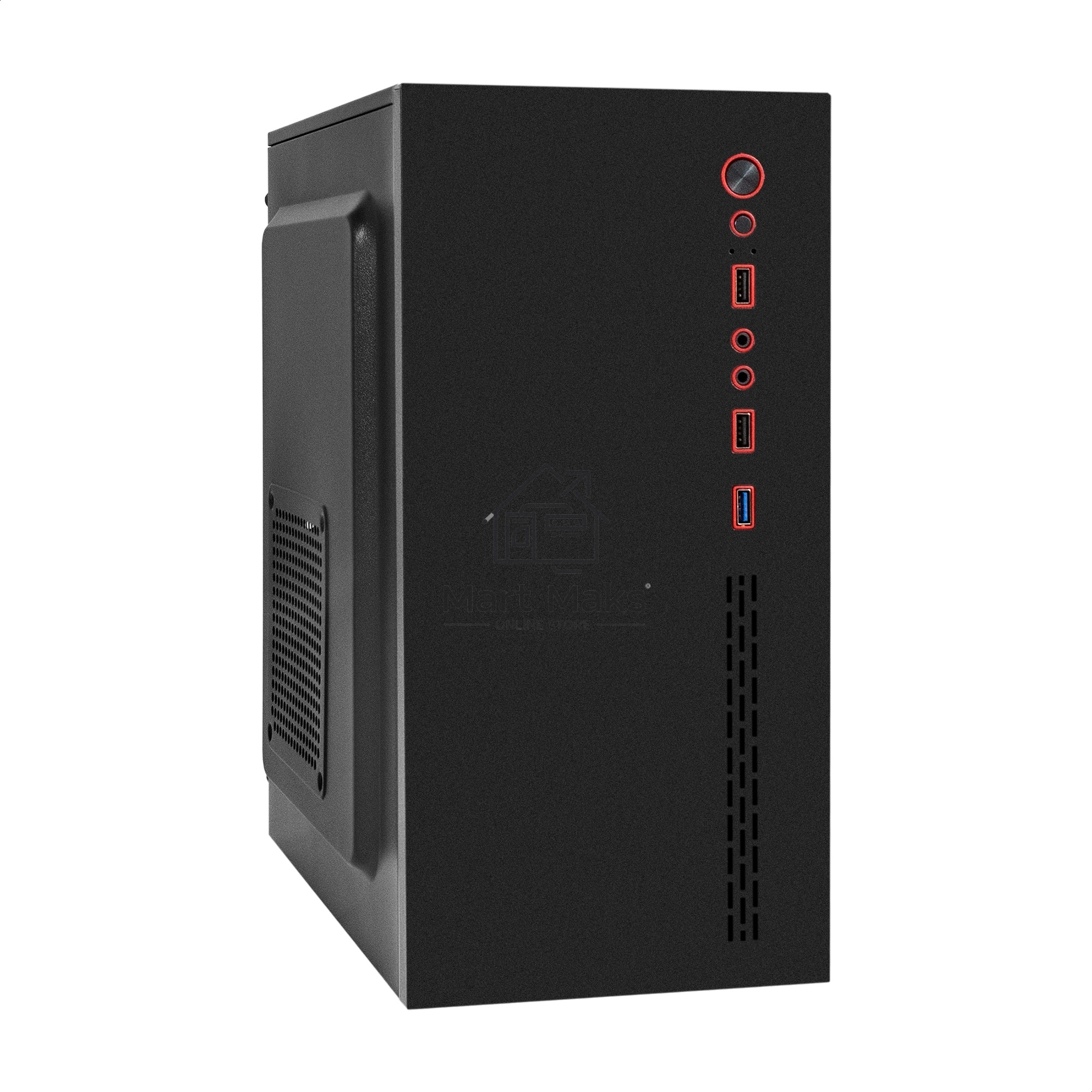 Компьютерный корпус Minitower ExeGate BAA-403U2-AAA450 (mATX, БП AAA450 с вент. 8см, 1*USB+2*USB3.0, HD Audio, черный)