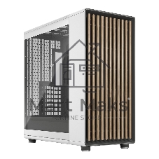 Компьютерный корпус без блока питания Fractal Design North XL TG Dark Tint, Full-Tower, 3x140мм, 2xUSB-A 3.2 + 1xUSB 3.2 Type-C E-ATX, ATX, mATX, mITX Wood panel, Chalk белый