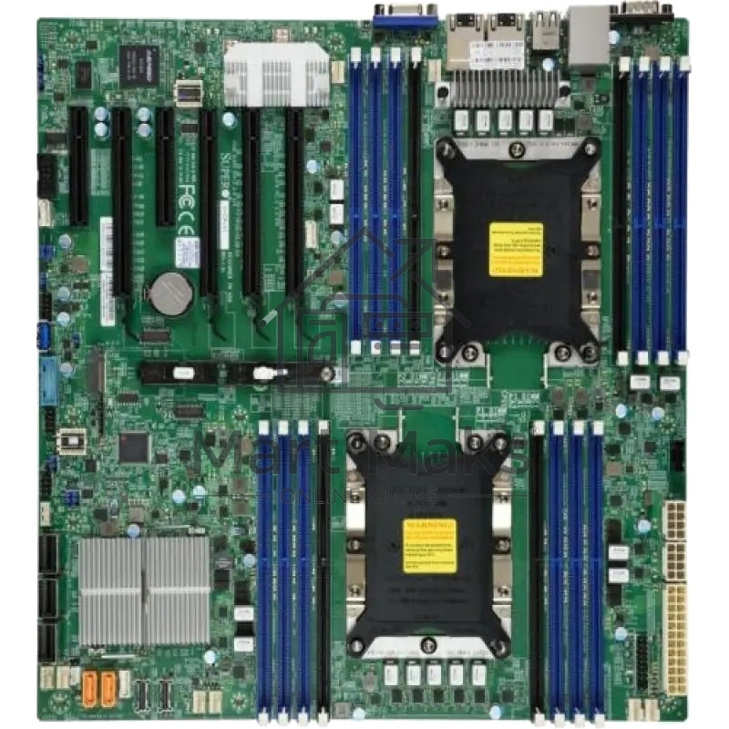 Материнская плата Supermicro MBD-X11DPI-N-B, LGA 3647, Intel C621, 16xDDR4, 14xSATA, 1xM.2, 6xPCI-E 3.0 (x16, x8), 2x 1Gb LAN, 1xVGA, 4xUSB-A 2.0, 3xUSB-A 3.2 Gen 1, 2xCOM, E-ATX, Bulk