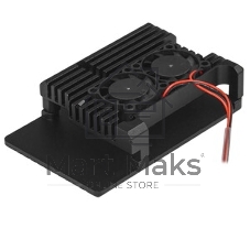 Корпус ACD черный Metal Aluminum Case with double Fans for Raspberry Pi 3B/3B+