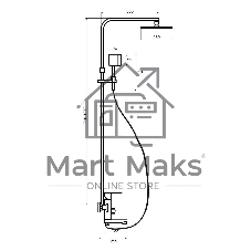 SUS125BL-009DK Душевая система, ø35