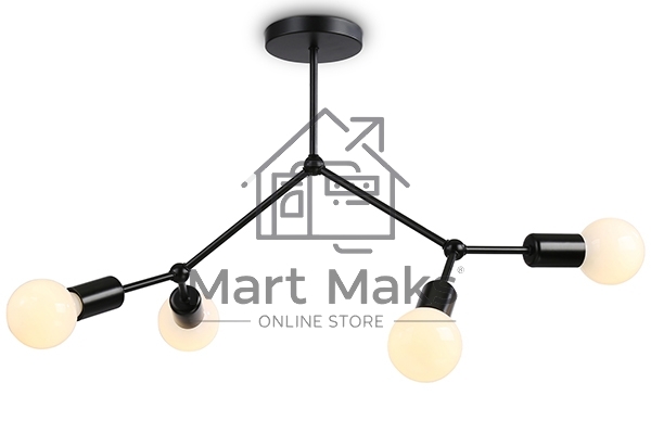 Светильник Ambrella light TR8033/4 BK черный E27*4 max 40W D670*440