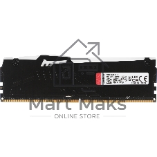 Оперативная память Kingston Fury Beast Black RGb, DDR5, 8Gb (1x8Gb), 5600MHz, CL36, DIMM, с радиатором, RGb, черный