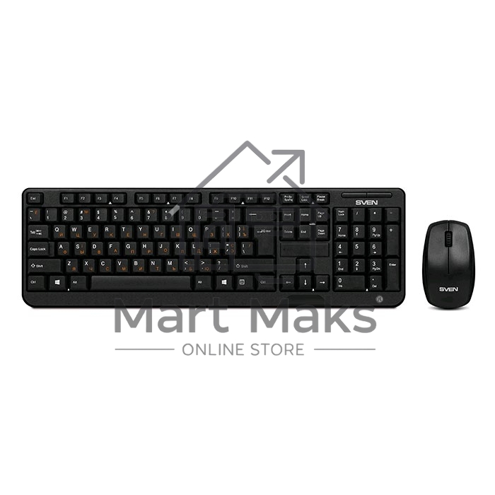 Клавиатура + мышь Sven Comfort 3300 Wireless Беспроводной SV-03103300WB
