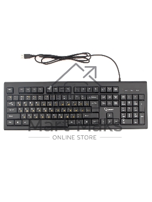 Клавиатура проводная Gembird KB-8354U-BL USB, черный