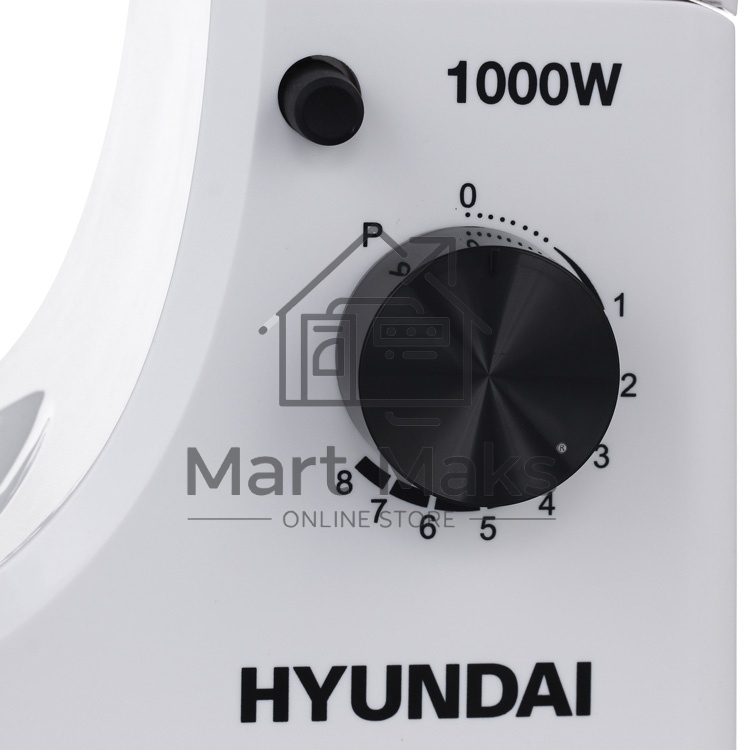Миксер планетарный Hyundai HYM-S4451 1000Вт белый/черный