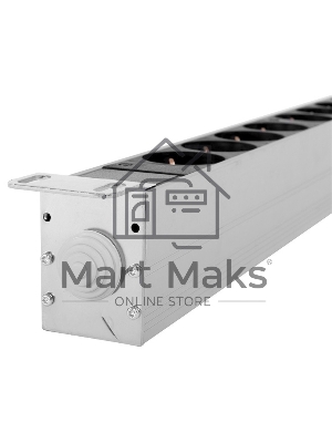 Вертикальный блок розеток Rem-16 с авт. 16А, 20 Shuko, 16A, алюм., 33-48U, колодка