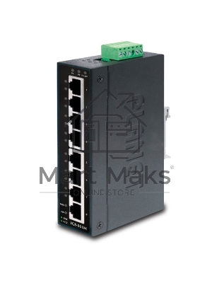 Коммутатор PLANET IP30 Slim type 8-Port Industrial Manageable Gigabit Ethernet Switch (-40 to 75 degree C)