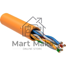 Кабель связи витая пара ITK U/UTP, кат.5E 4x2х24AWG solid, LSZH, 305м, оранжевый ITK Кабель связи витая пара U/UTP, кат.5E 4x2х24AWG solid, LSZH, 305м, оранжевый