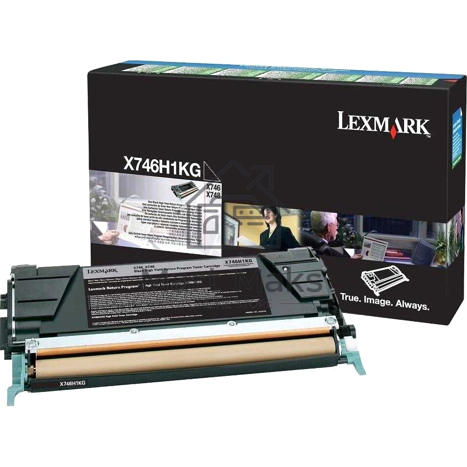 Картридж лазерный LEXMARK черный для Lexmark X746de\nLexmark X748de\nLexmark X748dte 12к