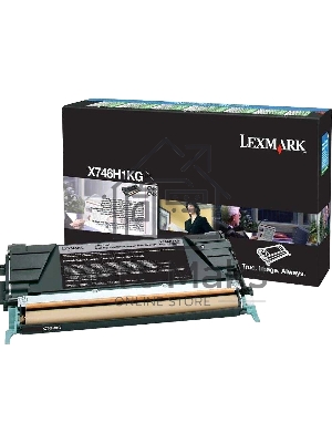 Картридж лазерный LEXMARK черный для Lexmark X746de\nLexmark X748de\nLexmark X748dte 12к