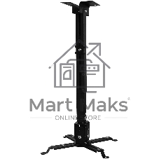 Кронштейн для проектора Buro PR04-B черный макс.20кг потолочный поворот и наклон Кронштейн для проектора Buro PR04-B черный макс.20кг потолочный поворот и наклон