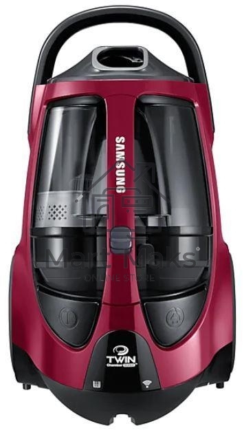 Пылесос Samsung VCC885FH3P красный, 430/2200 Вт, уборка сухая, пылесборник двойная камера 2л