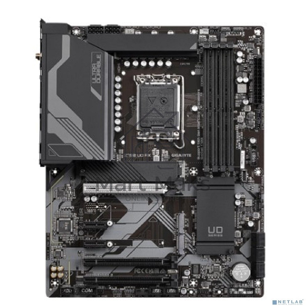 Материнская плата Gigabyte Z790 UD AX (1.2), LGA 1700, Intel Z790, 4xDDR5, 6xSATA, 3xM.2, 1xPCIe 5.0 x16, 1xPCIe 4.0 x4, 1xPCIe 3.0 x1, 1xHDMI, 1xDP, 1x 2.5Gb LAN, 4xUSB-A 2.0, 4xUSB-A 3.2 Gen 1, 1xUSB-A 3.2 Gen 2, 1xUSB-C 3.2 Gen 2x2, 7.1, ATX