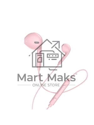 Проводные наушники Hoco M55 розовый, внутриканальные, Jack 3.5 мм