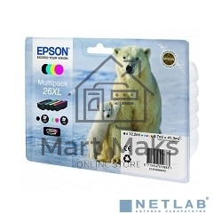 Картридж струйный Epson C13T26364010 черный/голубой/желтый/пурпурный набор карт. для Epson XP-600/605/700/710/800