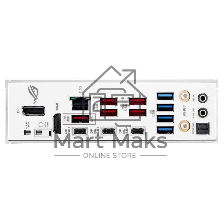 Материнская плата ASUS ROG STRIX X870-A GAMING WIFI, AM5, AMD X870, 4xDDR5, 2xSATA, 4xM.2, 1xPCI-E 4.0 x4, 1xPCI-E 5.0 x16, 1xHDMI, 1xDP, 1x 2.5Gb LAN, 4xUSB-A 3.2 Gen 1, 5xUSB-A 3.2 Gen 2, 1xUSB-C 3.2 Gen 2, 2xUSB4, 2x3.5 мм, 7.1, ATX